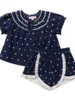 Pink Chicken SALE. MILLIE 2-PC SET - NAVY DOT