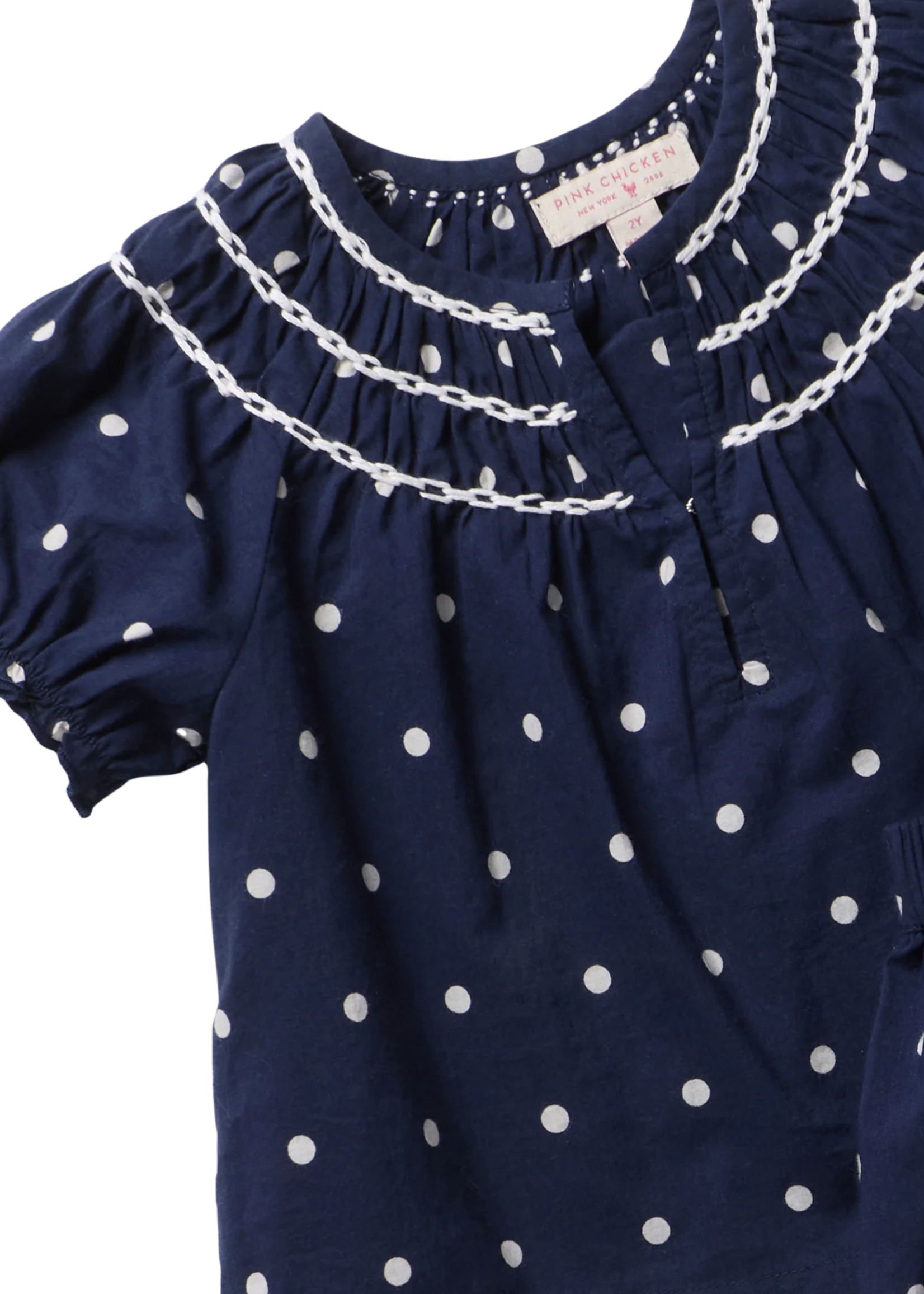 Pink Chicken MILLIE 2-PC SET - NAVY DOT