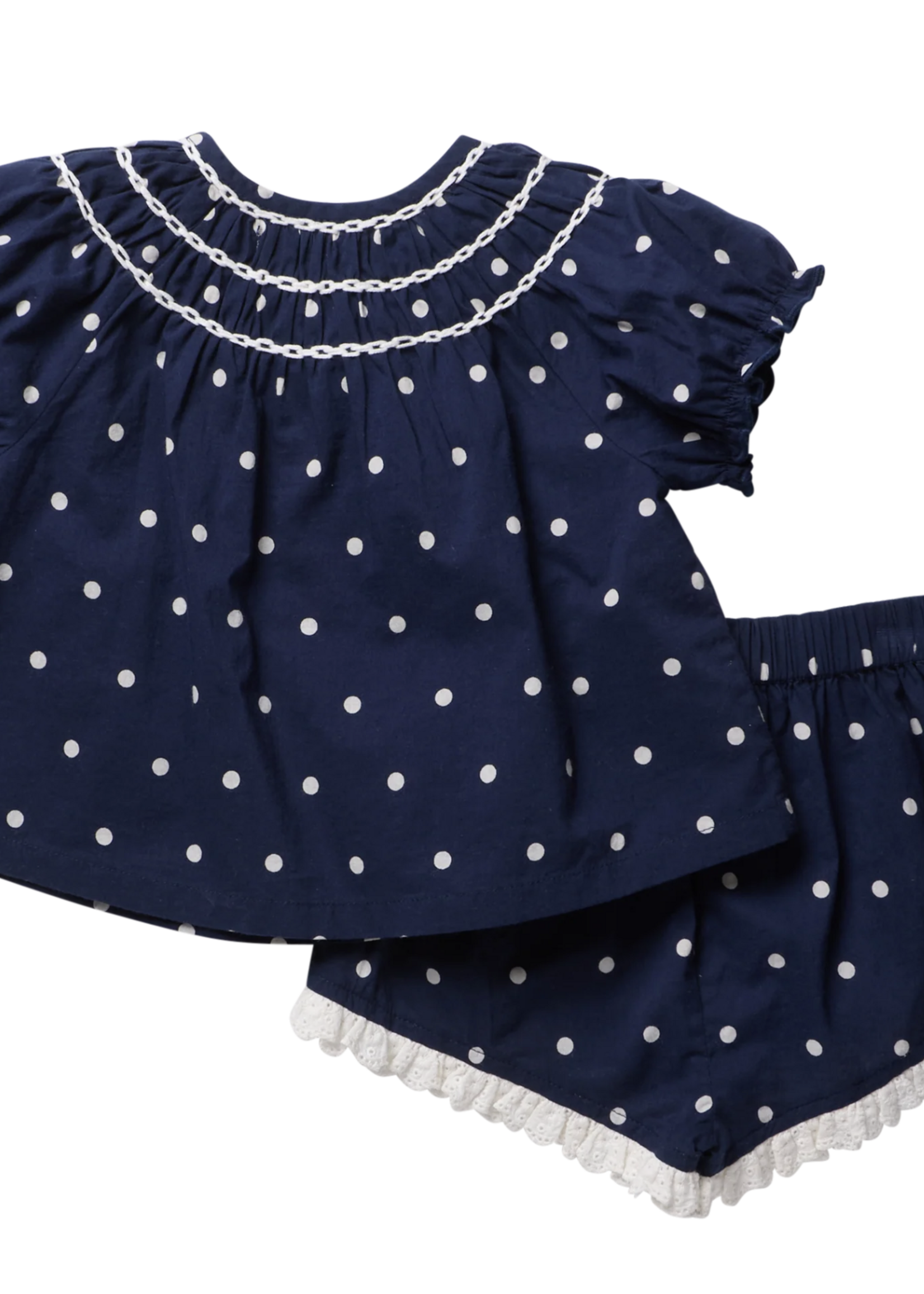 Pink Chicken MILLIE 2-PC SET - NAVY DOT