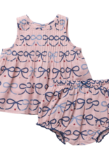 Pink Chicken BABY GIRLS JAIPUR 2-PC SET - PINK BOWS