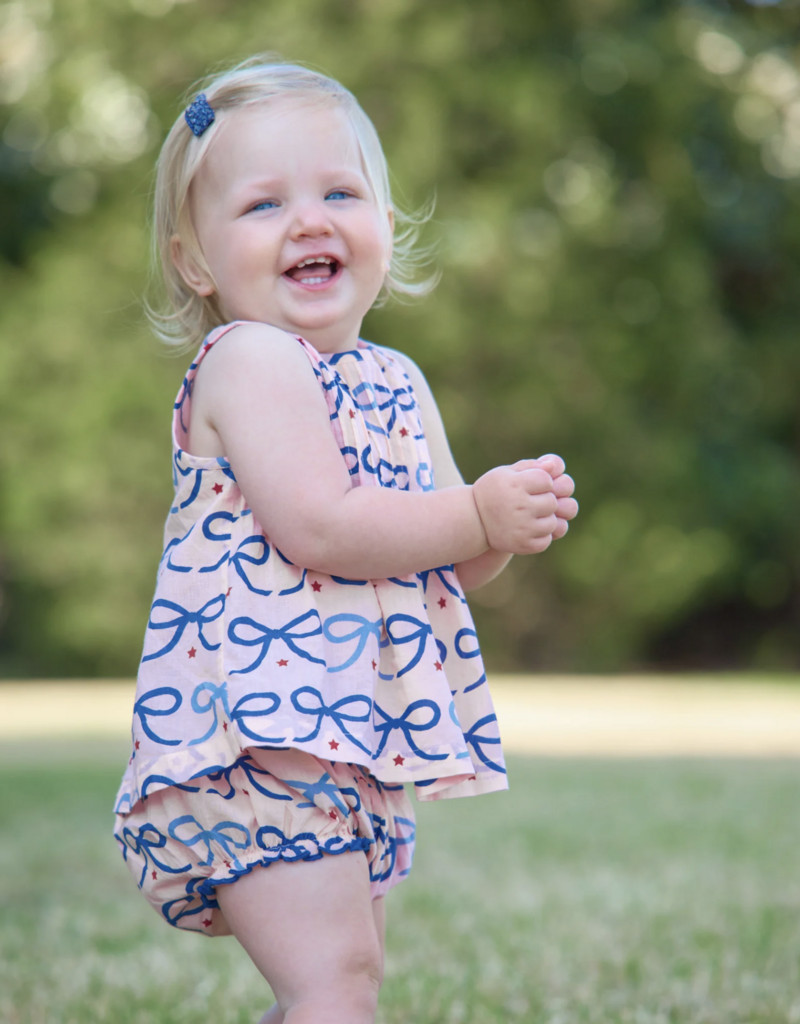 Pink Chicken BABY GIRLS JAIPUR 2-PC SET - PINK BOWS