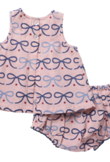 Pink Chicken BABY GIRLS JAIPUR 2-PC SET - PINK BOWS