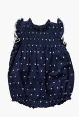 Pink Chicken BABY GIRL JAIPUR BUBBLE NAVY DOT