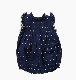 Pink Chicken SALE BABY GIRL JAIPUR BUBBLE NAVY DOT