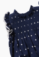 Pink Chicken BABY GIRL JAIPUR BUBBLE NAVY DOT