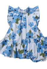Pink Chicken BABY GIRL HARPER DRESS SET HIBISCUS FLORAL