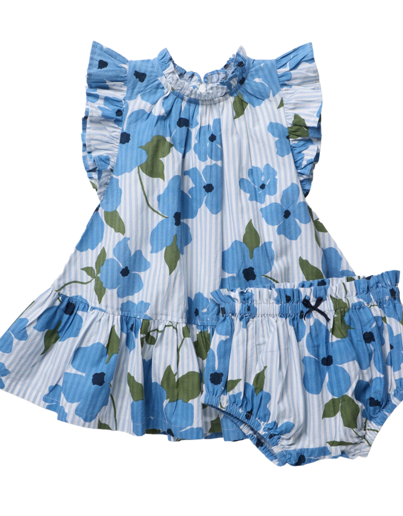 Pink Chicken BABY GIRL HARPER DRESS SET HIBISCUS FLORAL
