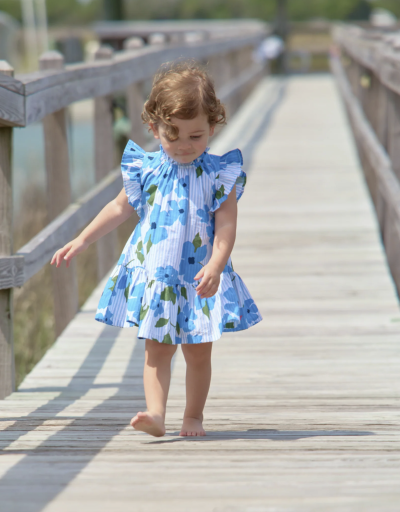 Pink Chicken BABY GIRL HARPER DRESS SET HIBISCUS FLORAL