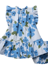Pink Chicken BABY GIRL HARPER DRESS SET HIBISCUS FLORAL