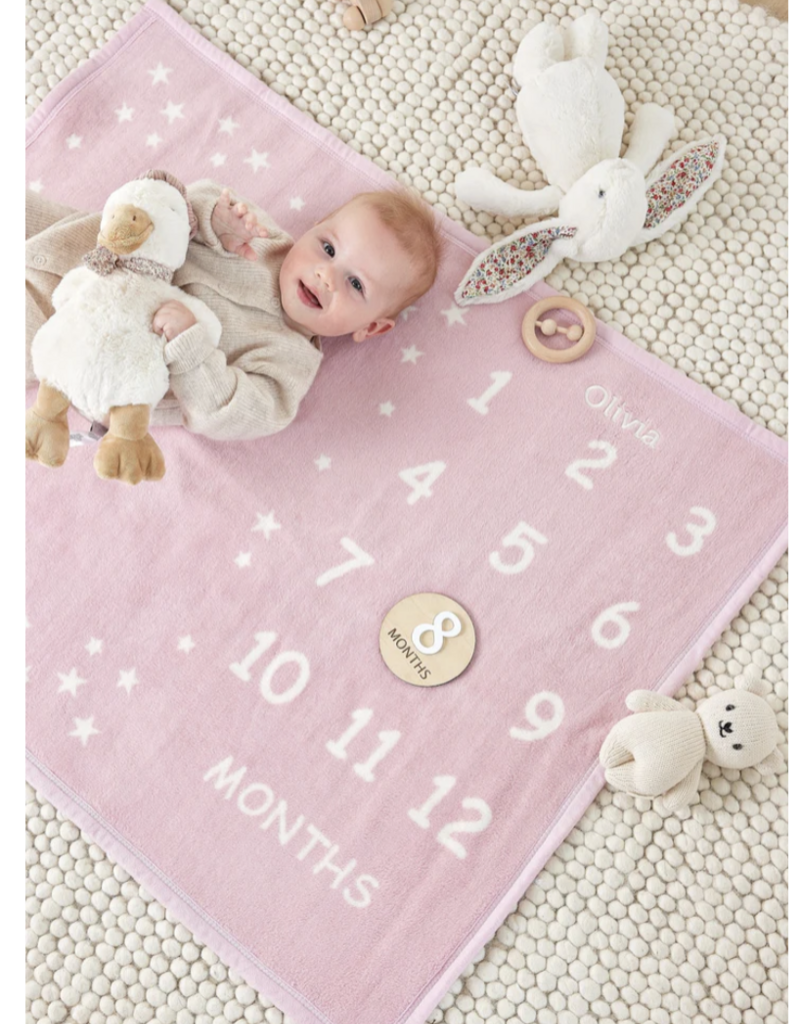 ChappyWrap Milestone Mini Blush Blanket