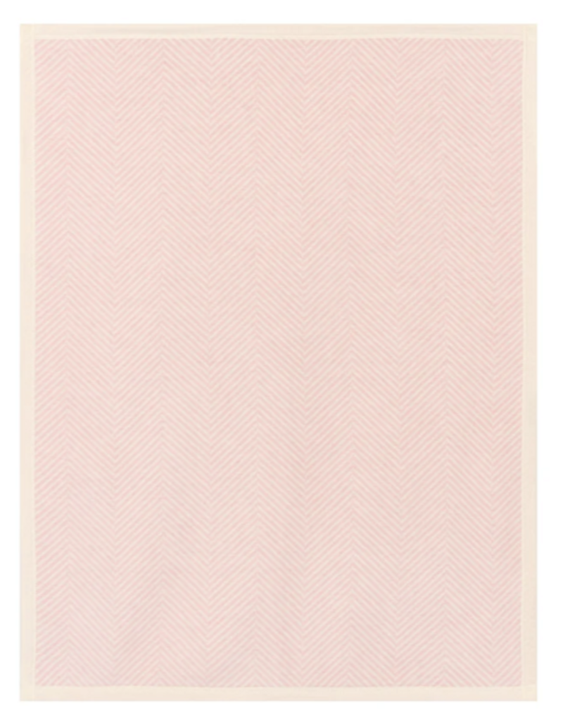 ChappyWrap Harborview Herringbone Ballet Pink Mini Blanket
