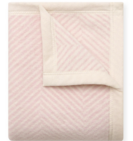ChappyWrap Harborview Herringbone Ballet Pink Mini Blanket
