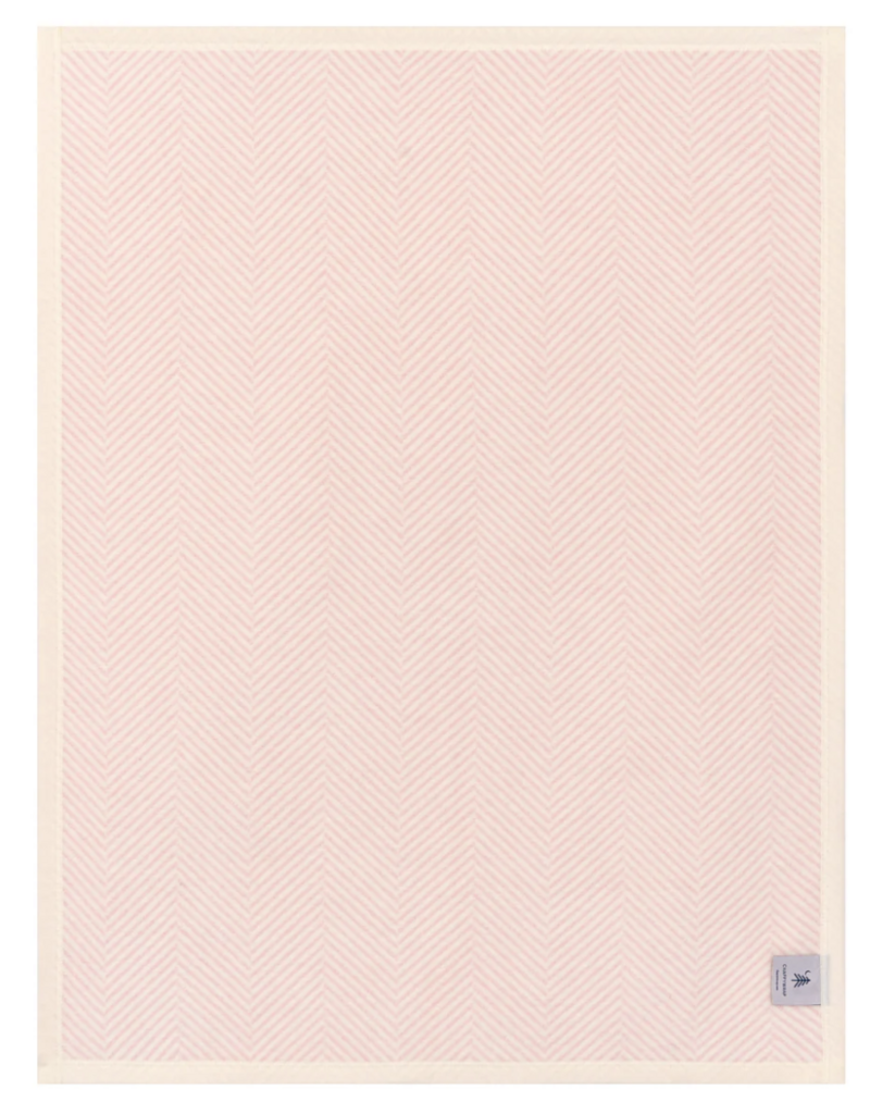 ChappyWrap Harborview Herringbone Ballet Pink Mini Blanket