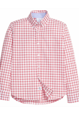 Little English Button Down Shirt Red Windowpane