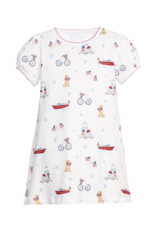 Little English Printed T-Shirt Dress Coastal Summer