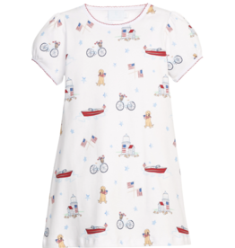 Little English Printed T-Shirt Dress Coastal Summer