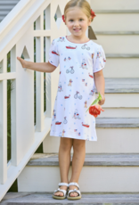 Little English Printed T-Shirt Dress Coastal Summer