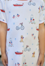 Little English Printed T-Shirt Dress Coastal Summer