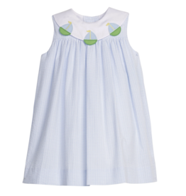 Little English Sailboats Bib Dress