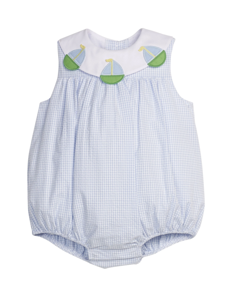 Little English Bib Bubble Sailboats