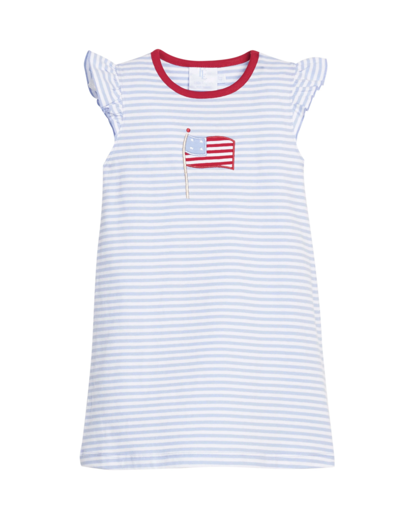 Little English Applique Tilly Dress Flag