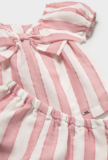Mayoral Camellia Striped Shirt/Short Set
