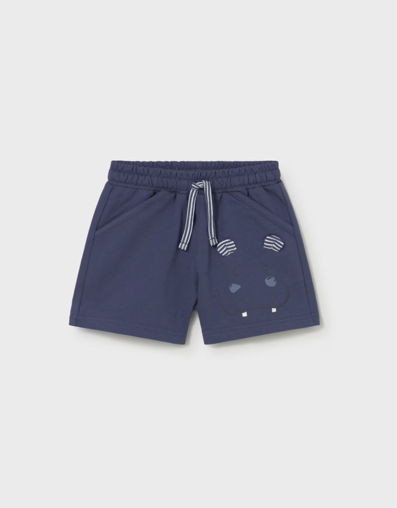 Mayoral Baby Boy Ocean Shorts w/Hippo Applique