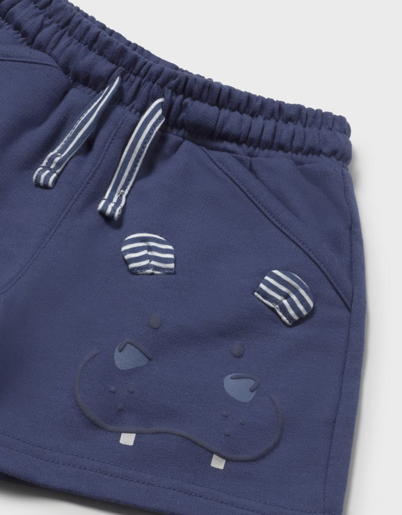 Mayoral Baby Boy Ocean Shorts w/Hippo Applique