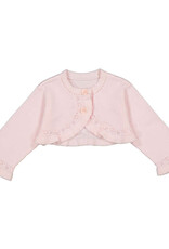 Mayoral Pink Knit Frill Cardigan