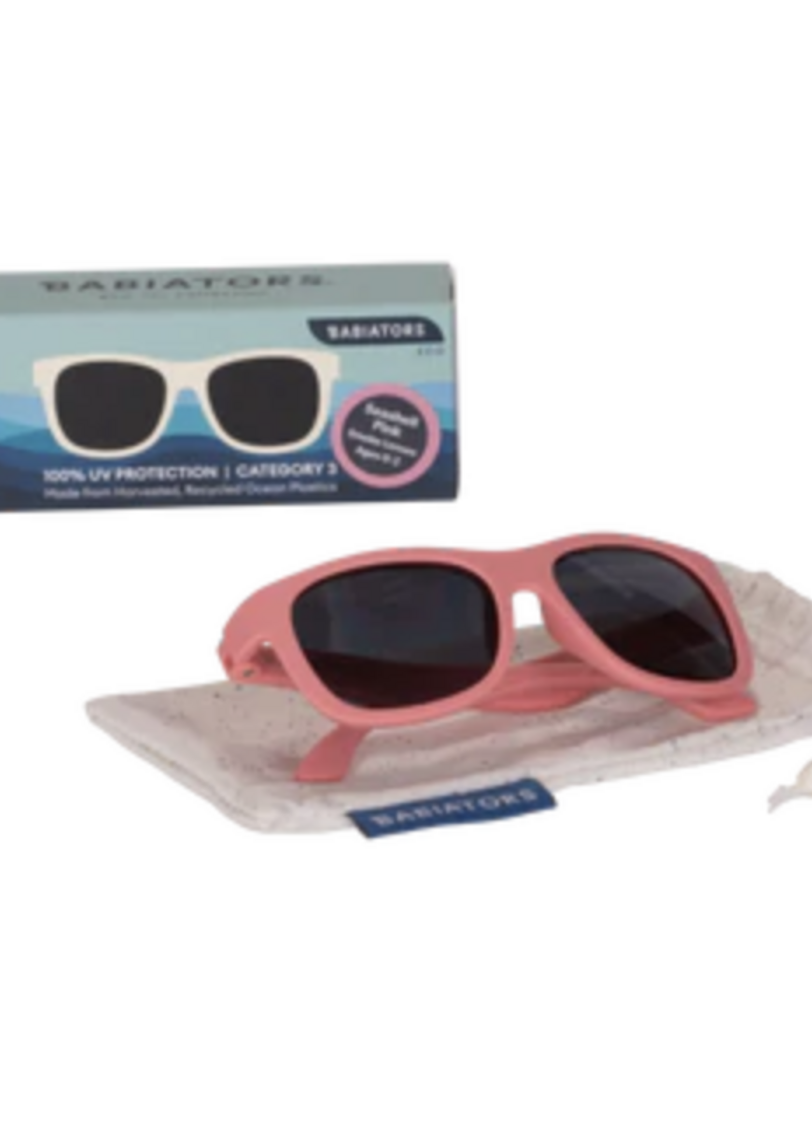 Babiators Eco Collection: Navigator Sunglasses Seashell Pink