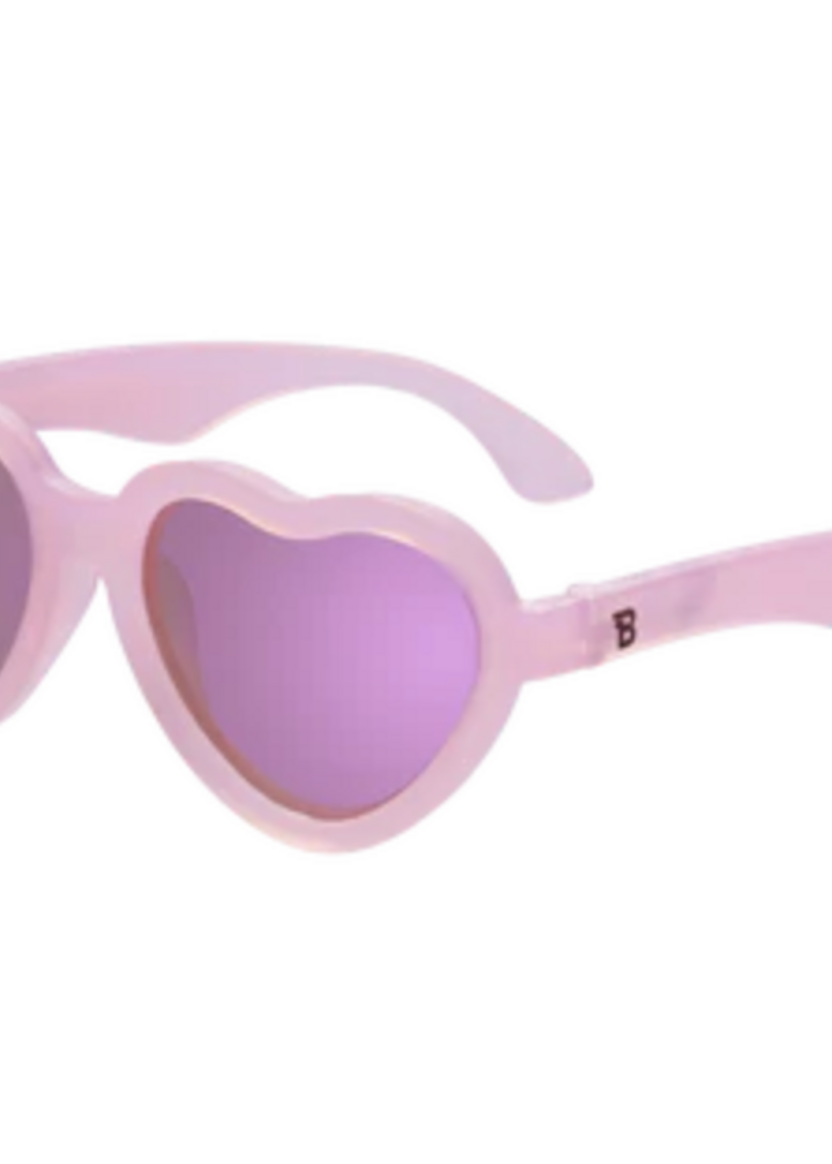 Babiators Frosted Pink Polarized Heart Mirrored Lens