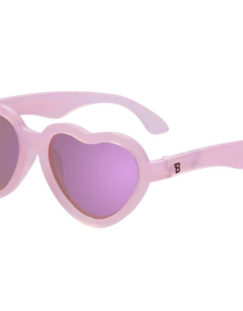 Babiators Frosted Pink Polarized Heart Mirrored Lens