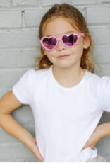 Babiators Frosted Pink Polarized Heart Mirrored Lens
