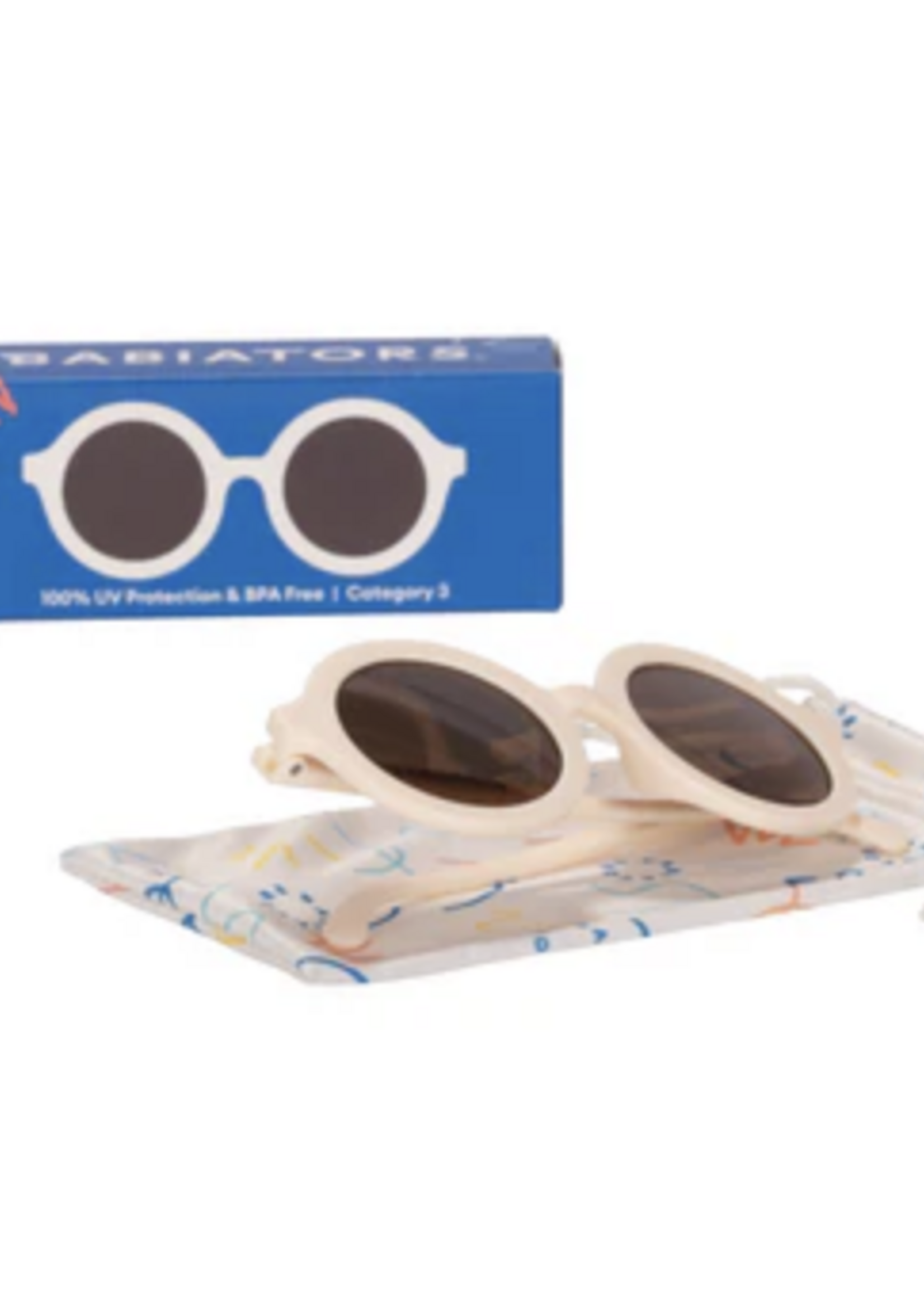 Babiators Euro Round Sunglasses Sweet Cream
