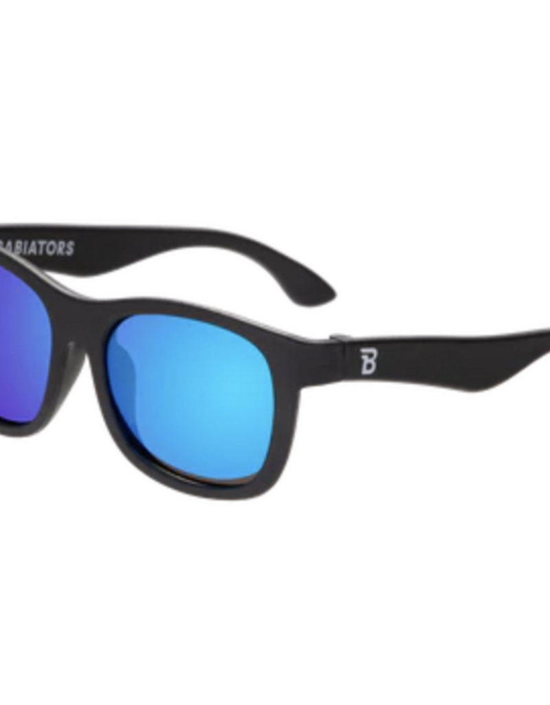 Babiators Jet Black Navigator Cobalt Polarized Mirrored Lens