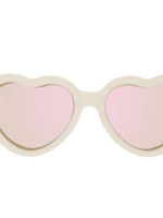 Babiators Heart Polarized Sunglasses Sweet Cream Rose Gold
