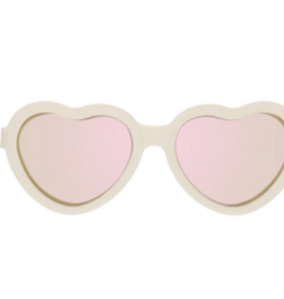 Babiators Heart Polarized Sunglasses Sweet Cream Rose Gold