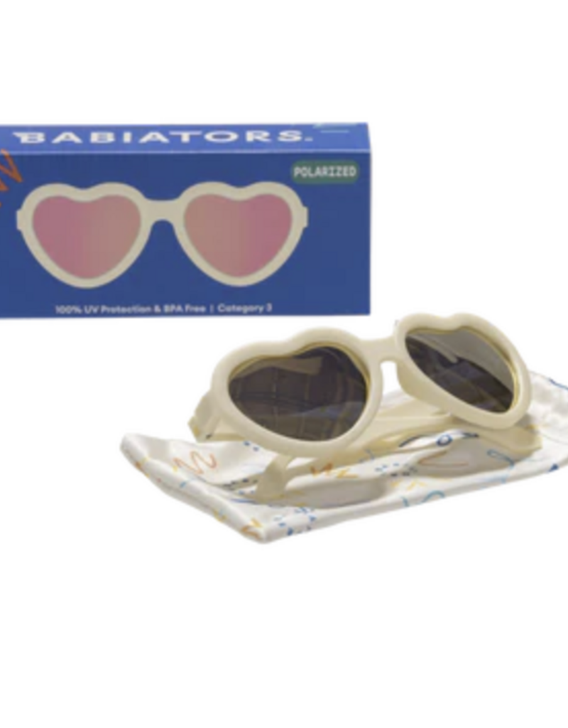 Babiators Heart Polarized Sunglasses Sweet Cream/Rose Gold