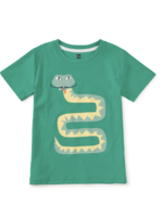 Tea Collection SALE. BIGOTE SNAKE GRAPHIC TEE VIRIDIAN