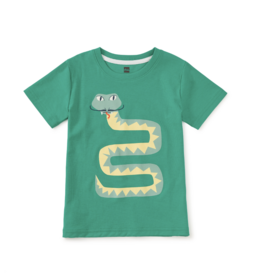 Tea Collection SALE. BIGOTE SNAKE GRAPHIC TEE VIRIDIAN