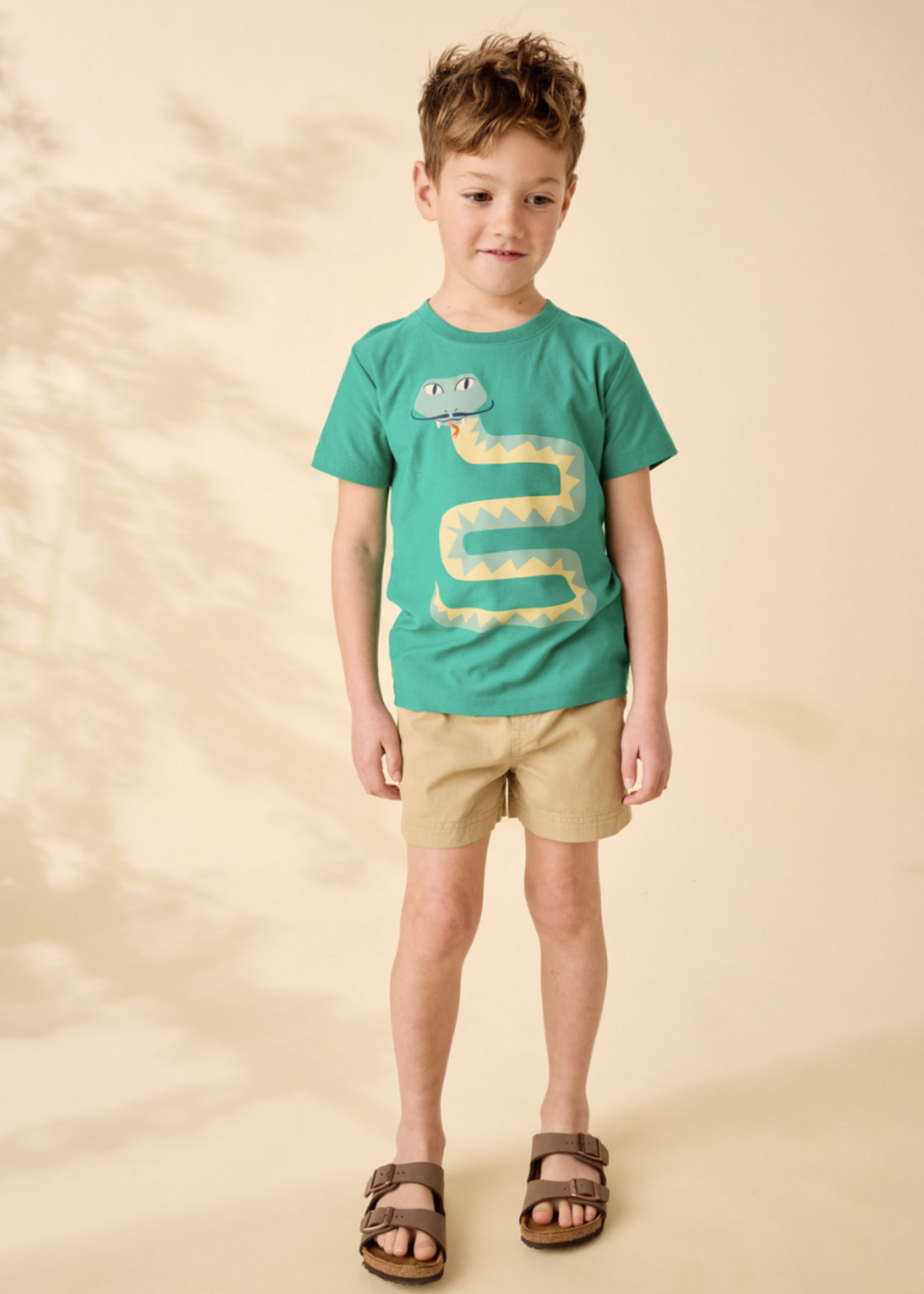 Tea Collection BIGOTE SNAKE GRAPHIC TEE VIRIDIAN