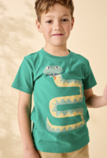 Tea Collection BIGOTE SNAKE GRAPHIC TEE VIRIDIAN
