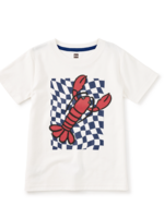 Tea Collection SALE. CHECKERBOARD CATCH GRAPHIC TEE CHALK