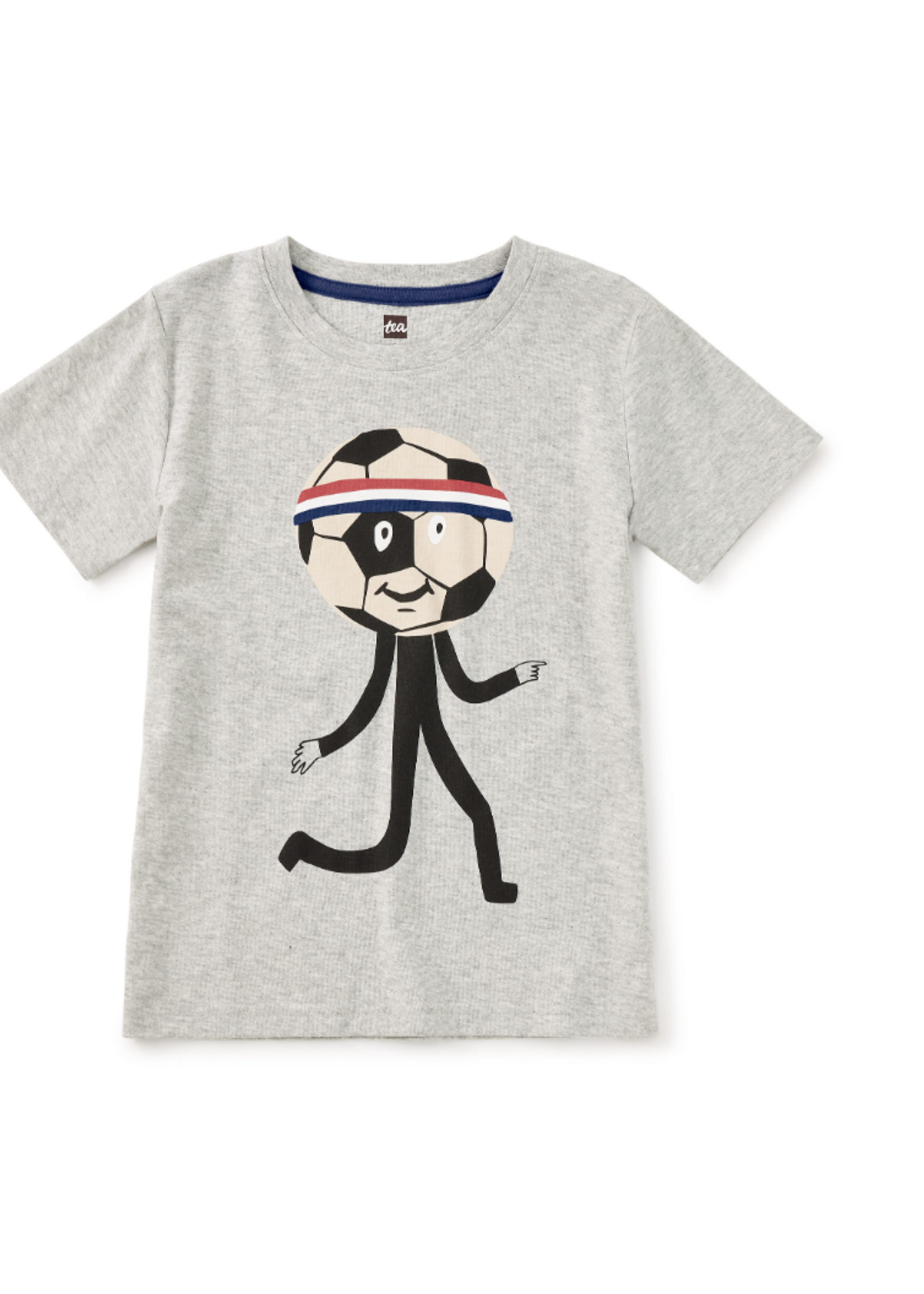 Tea Collection HEAD IN THE GAME GRAPHIC TEE MED HEATHER GREY
