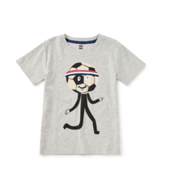 Tea Collection SALE HEAD IN THE GAME GRAPHIC TEE MED HEATHER GREY