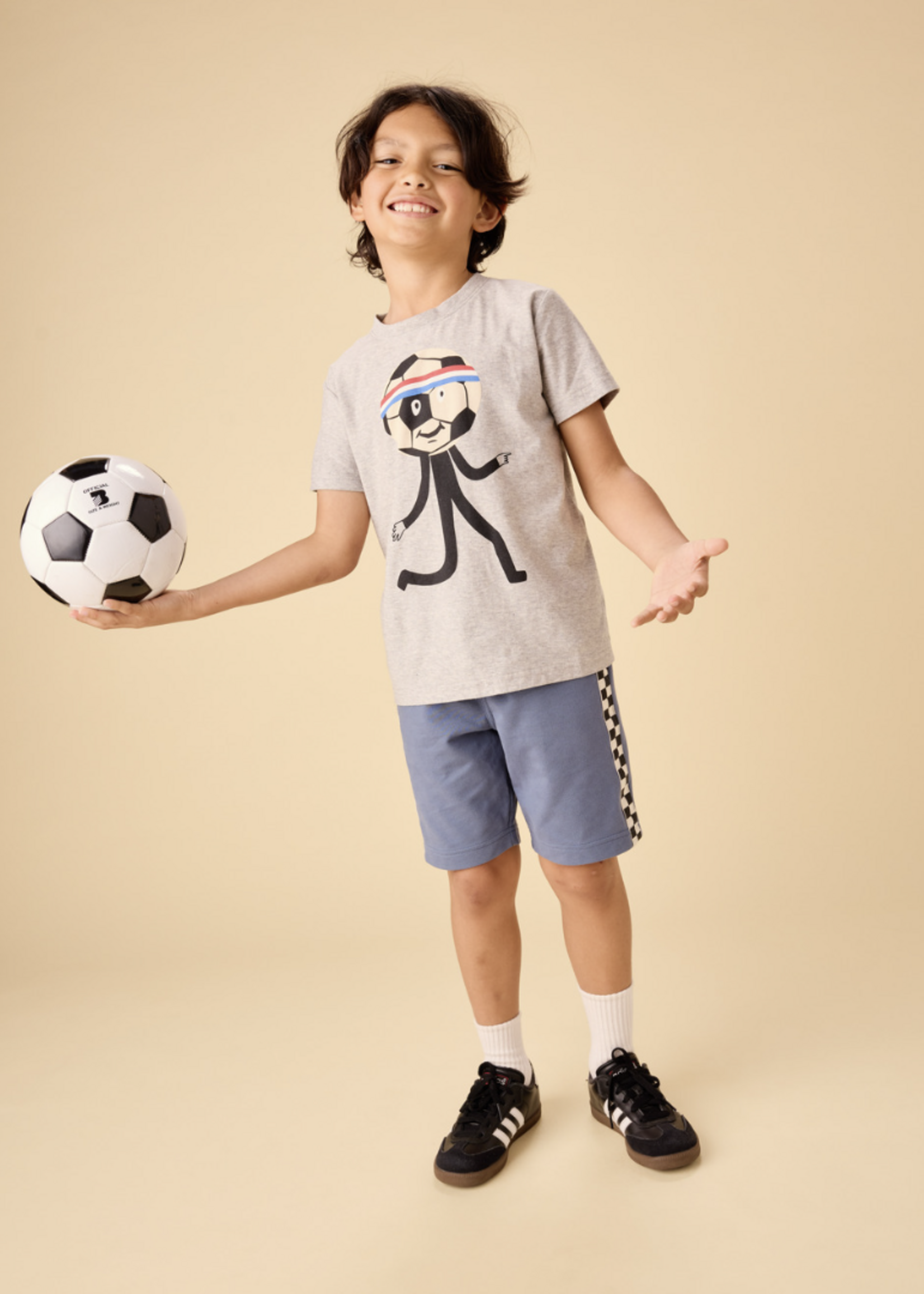 Tea Collection HEAD IN THE GAME GRAPHIC TEE MED HEATHER GREY