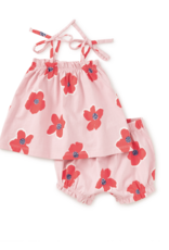 Tea Collection TIE SHOULDER BABY SET ROCK FLORAL