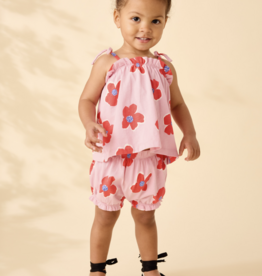 Tea Collection TIE SHOULDER BABY SET ROCK FLORAL