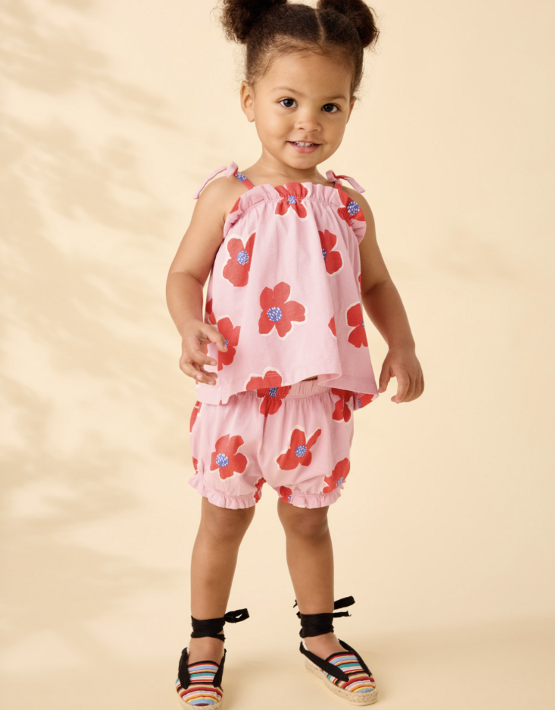 Tea Collection TIE SHOULDER BABY SET ROCK FLORAL