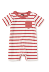 Tea Collection TERRYCLOTH SHORTIE BABY ROMPER POMME